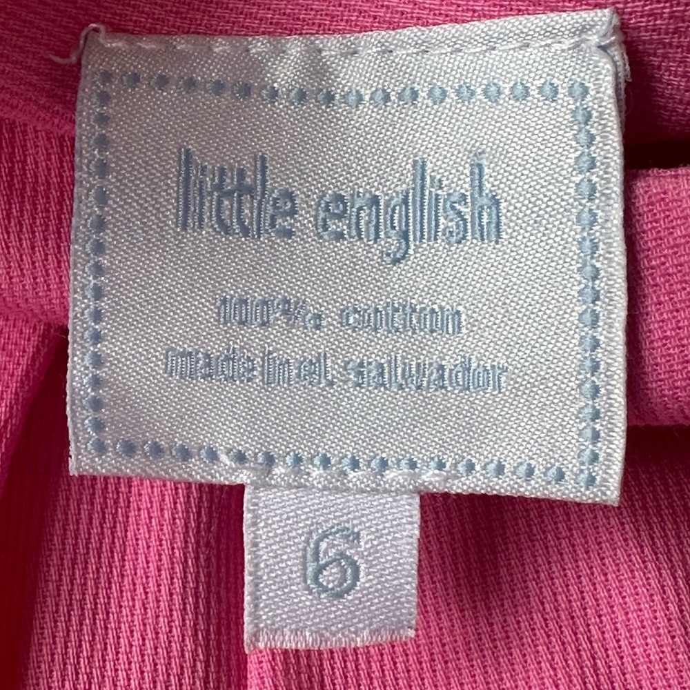 Little English Pink Round Circle Collar Sleeveless Dress size 6 - Picture 2 of 9